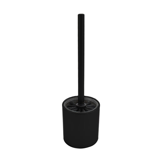 WC-Bürste 'Milo' | Glas-Metall-Behälter | in schwarz | Manufactured in Europe