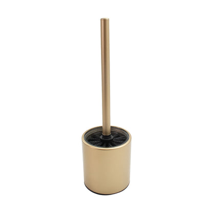 WC-Bürste 'Milo' | Glas-Metall-Behälter | in schwarz | Manufactured in Europe
