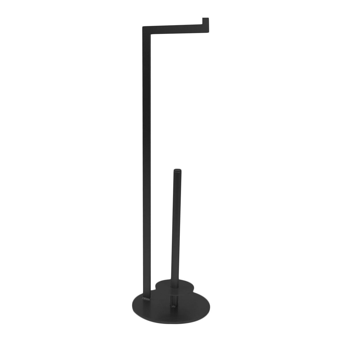 Toilettenpapier Ständer 'Zoe' | Stahlblech 6 mm lackiert | in schwarz | Manufactured in Europe