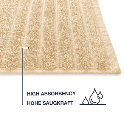 Frottier Gästetuch 'Edward' | 30 x 50 cm | 100% Baumwolle | in Beige