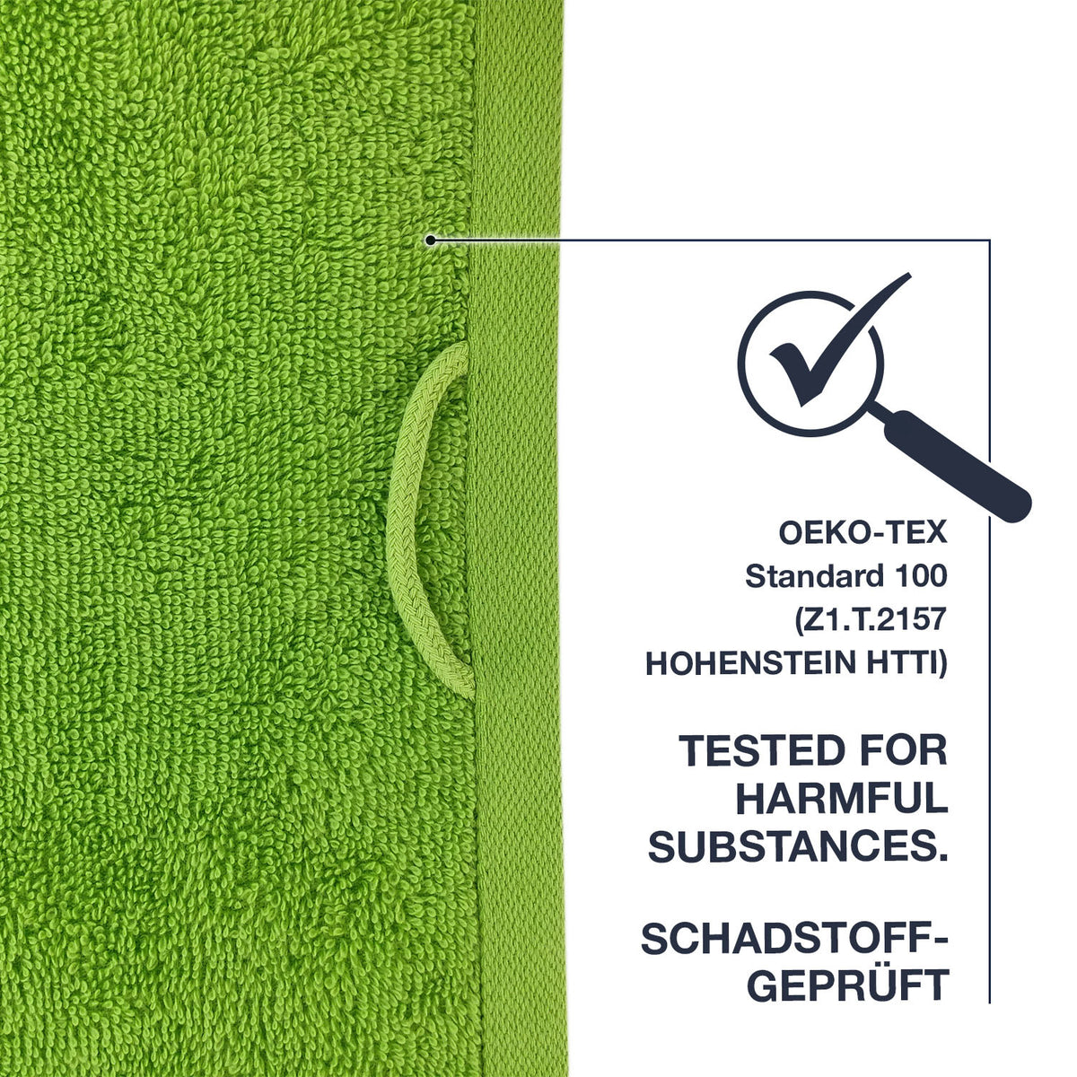 Frottier Badvorleger 'Enrico' | 50 x 70 cm | 100% Baumwolle | in Grün