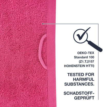 Frottier Badvorleger 'Enrico' | 50 x 70 cm | 100% Baumwolle | in Pink