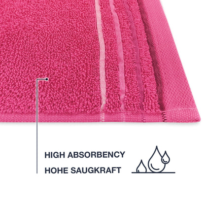 Frottier Badvorleger 'Enrico' | 50 x 70 cm | 100% Baumwolle | in Pink