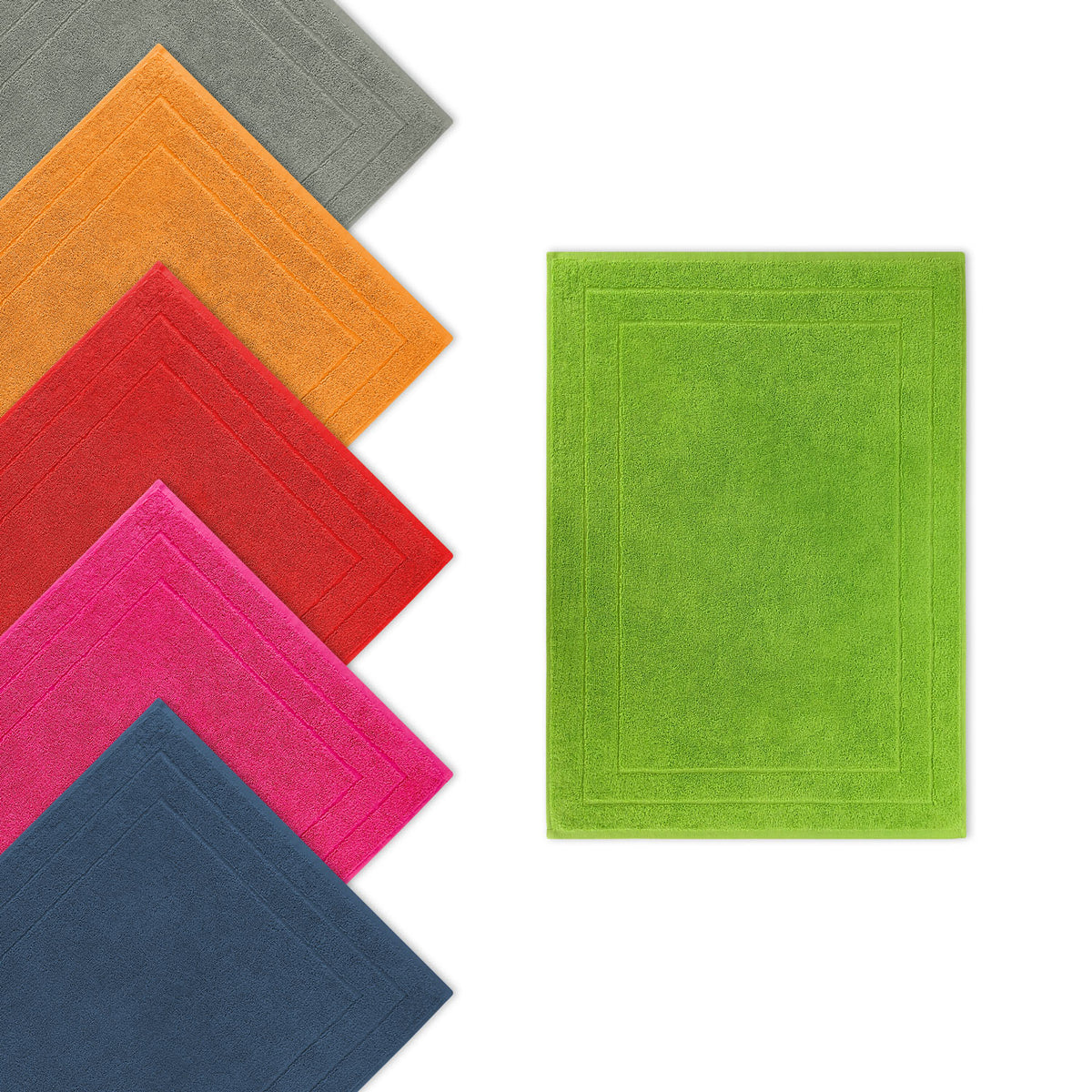 Frottier Badvorleger 'Enrico' | 50 x 70 cm | 100% Baumwolle | in Pink