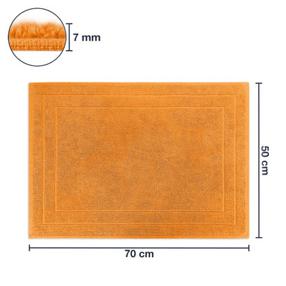 Frottier Badvorleger 'Enrico' | 50 x 70 cm || in Orange