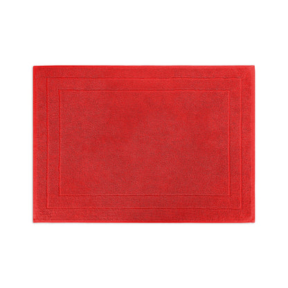 Frottier Badvorleger 'Enrico' | 50 x 70 cm | 100% Baumwolle | in Rot