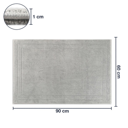 Frottier Badvorleger 'Edward' | 60 x 90 cm | 100% Baumwolle | in Petrol