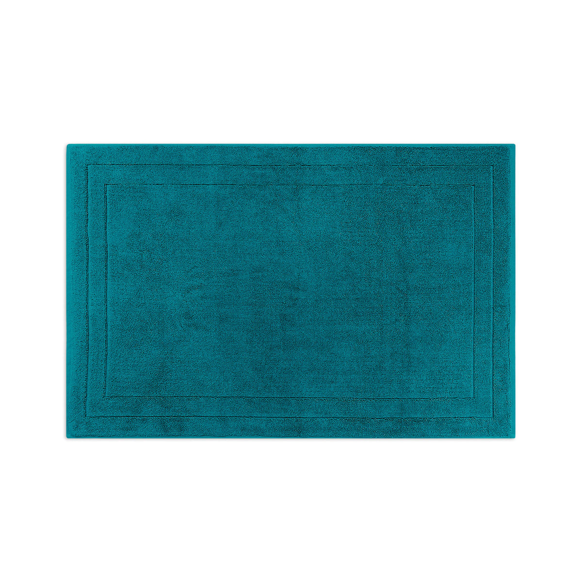 Frottier Badvorleger 'Edward' | 60 x 90 cm | 100% Baumwolle | in Petrol