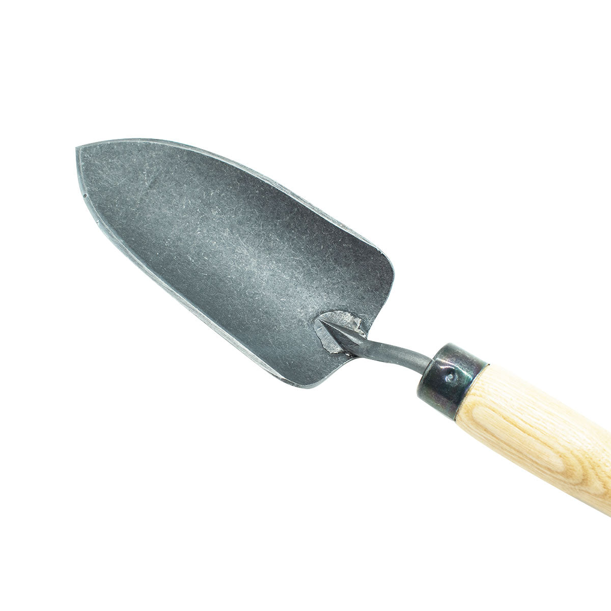 Pflanzkelle schmal | aus Schwedenstahl | mit 14 cm ergonomischen Eschengriff | handgeschmiedet in Deutschland