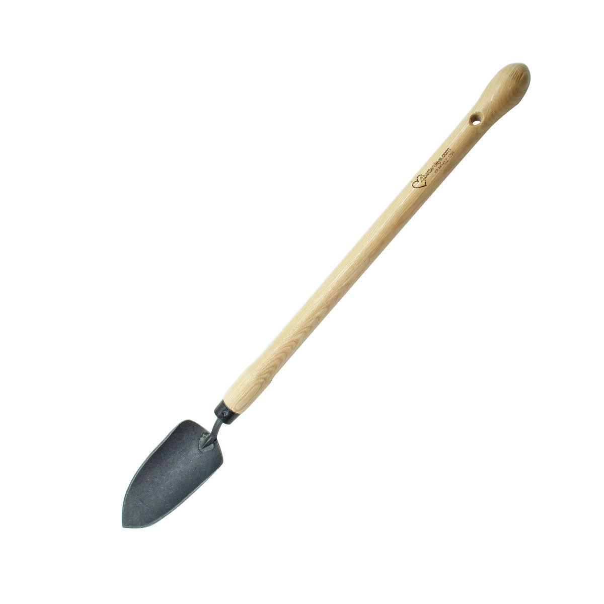 Pflanzkelle schmal | aus Schwedenstahl | mit 14 cm ergonomischen Eschengriff | handgeschmiedet in Deutschland