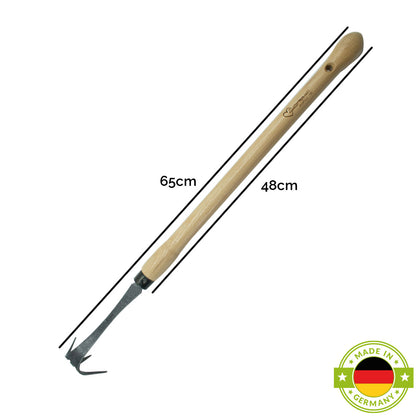 Bio-Cultivator | aus Schwedenstahl | mit 48 cm Eschen-Knopf-Stiel | handgeschmiedet in Deutschland