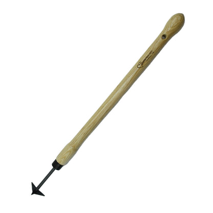 Triangel-Fugenkratzer | aus Schwedenstahl | mit 14 cm ergonomischem Eschengriff | handgeschmiedet in Deutschland