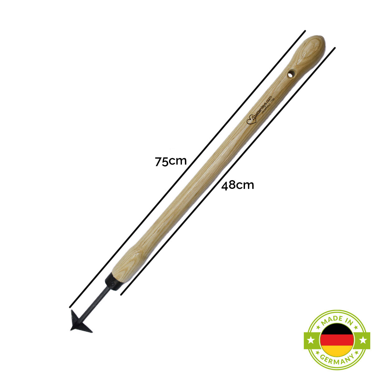 Triangel-Fugenkratzer | aus Schwedenstahl | mit 14 cm ergonomischem Eschengriff | handgeschmiedet in Deutschland