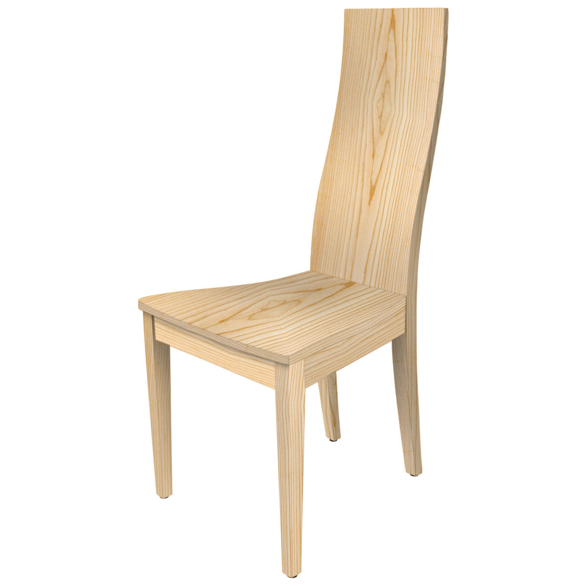 Eleganter Stuhl  - 'Sitwell Fine' laerche roh