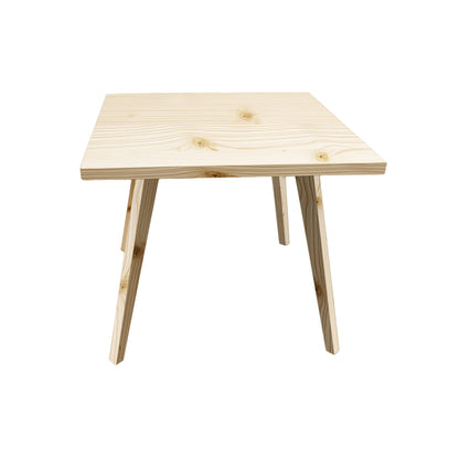 Massivholztisch 'Heidi' | Fichte | 90x90x76 cm | abnehmbaren Beinen