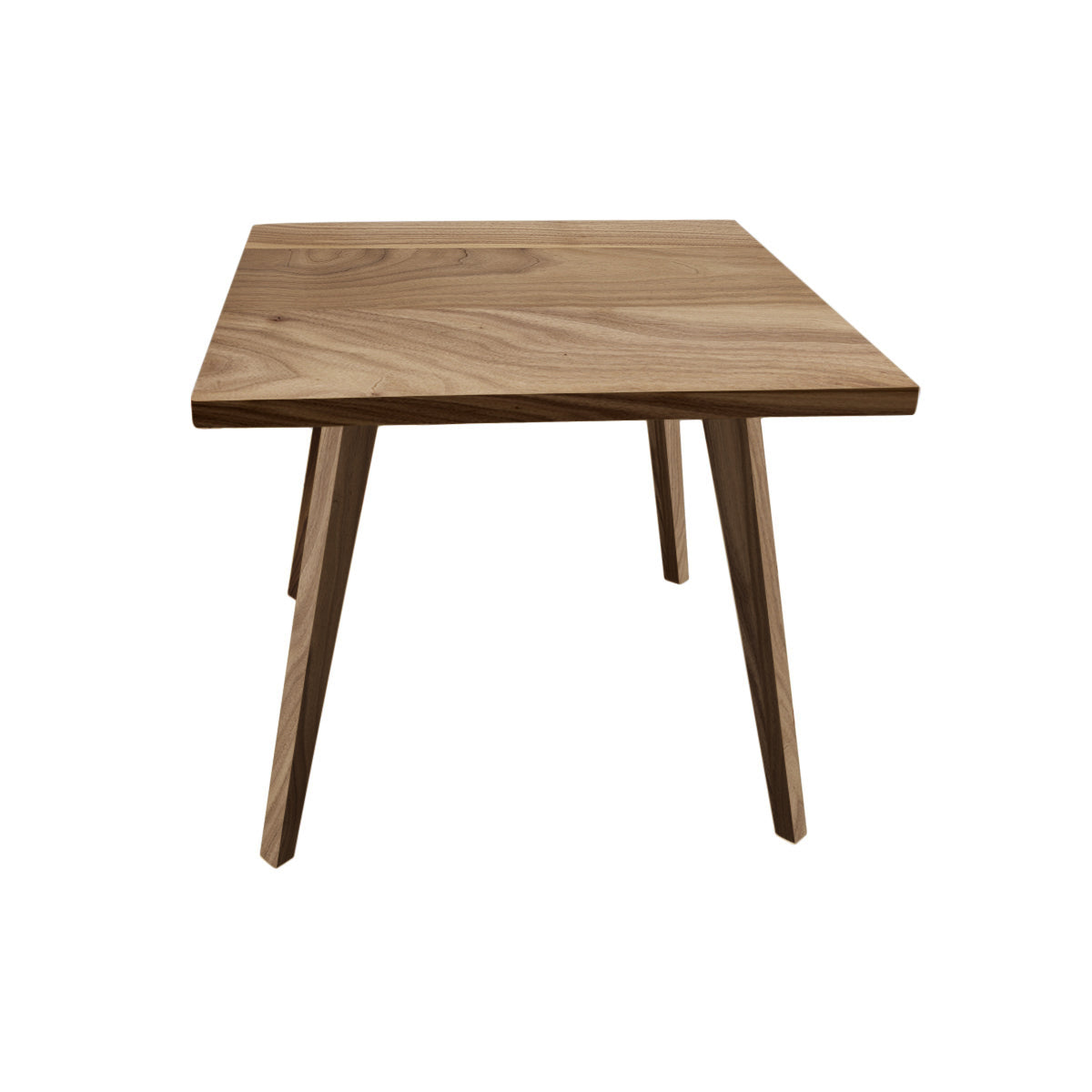 Massivholztisch 'Heidi' | Nuss | 90x90x76 cm | abnehmbaren Beinen