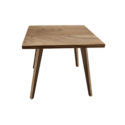 Massivholztisch 'Heidi' | Nuss | 90x90x76 cm | abnehmbaren Beinen