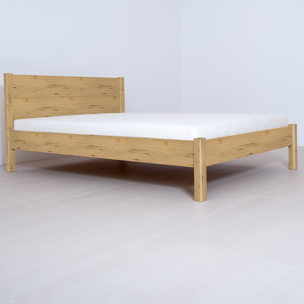 Klassisches Doppelbett 'Dream Base' - aus Eiche 180x200