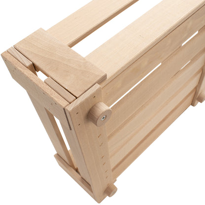 Universal Holzkisten | S B 33 x T 37 x H 13 cm | in Buche | individuell einsetzbar | stapelbar | Made in Germany