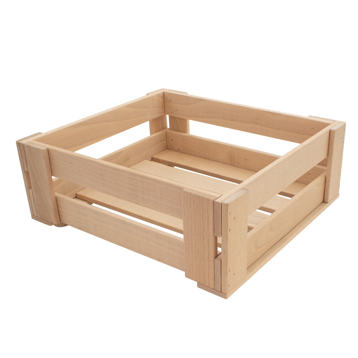 Universal Holzkisten | S B 33 x T 37 x H 13 cm | in Buche | individuell einsetzbar | stapelbar | Made in Germany