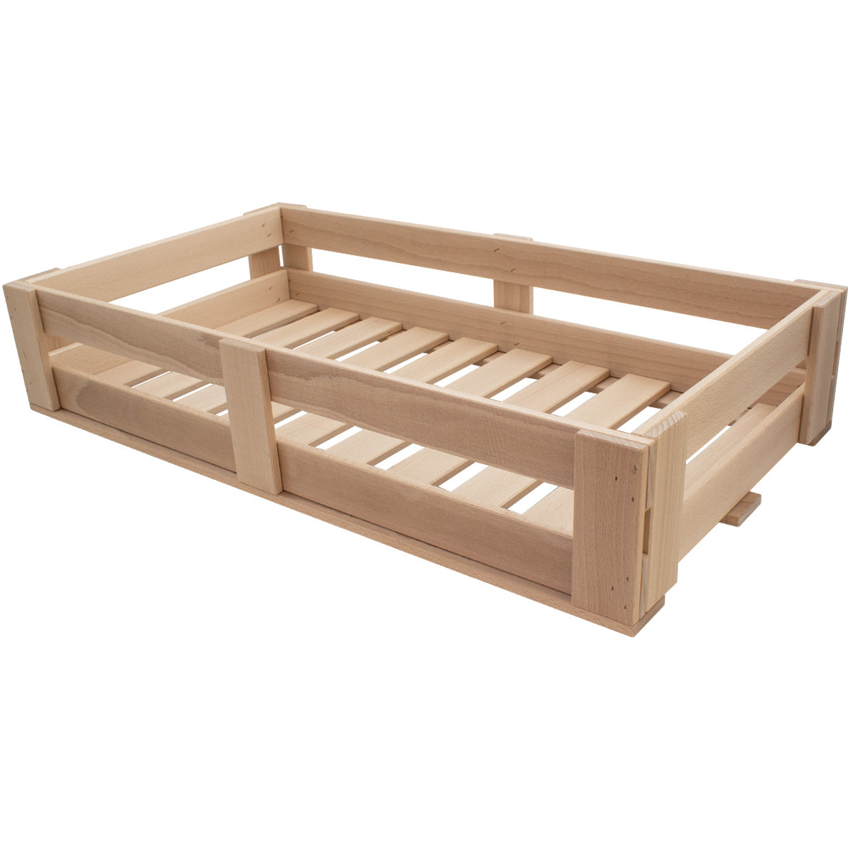 Universal Holzkisten | S B 33 x T 37 x H 13 cm | in Buche | individuell einsetzbar | stapelbar | Made in Germany