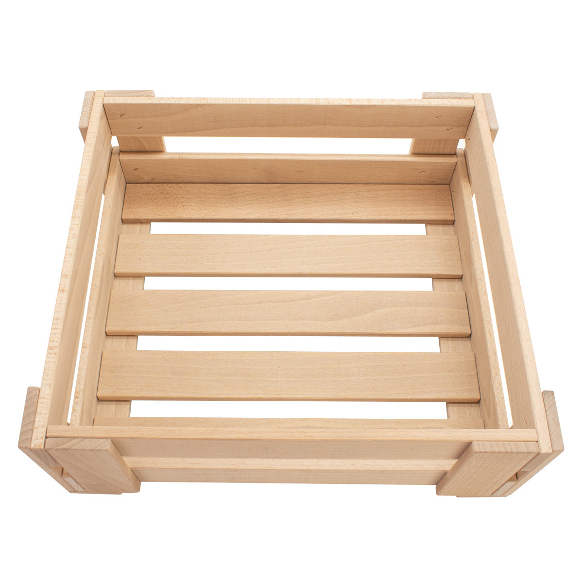 Universal Holzkisten | S B 33 x T 37 x H 13 cm | in Buche | individuell einsetzbar | stapelbar | Made in Germany