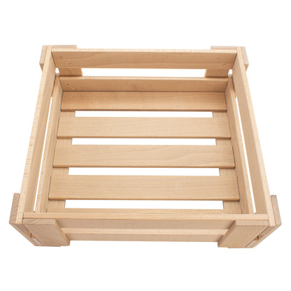 Universal Holzkisten | S B 33 x T 37 x H 13 cm | in Buche | individuell einsetzbar | stapelbar | Made in Germany