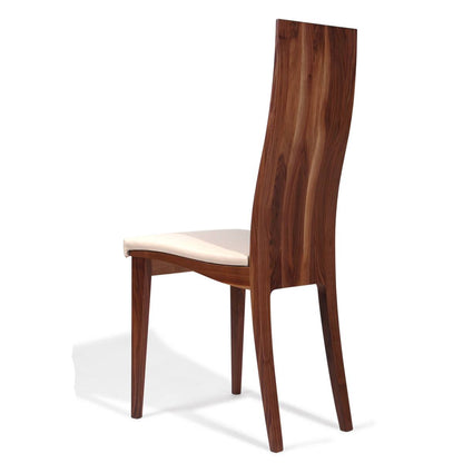 Eleganter Stuhl mit Weisspolster - 'Sitwell Fine Cushion' kernbuche roh