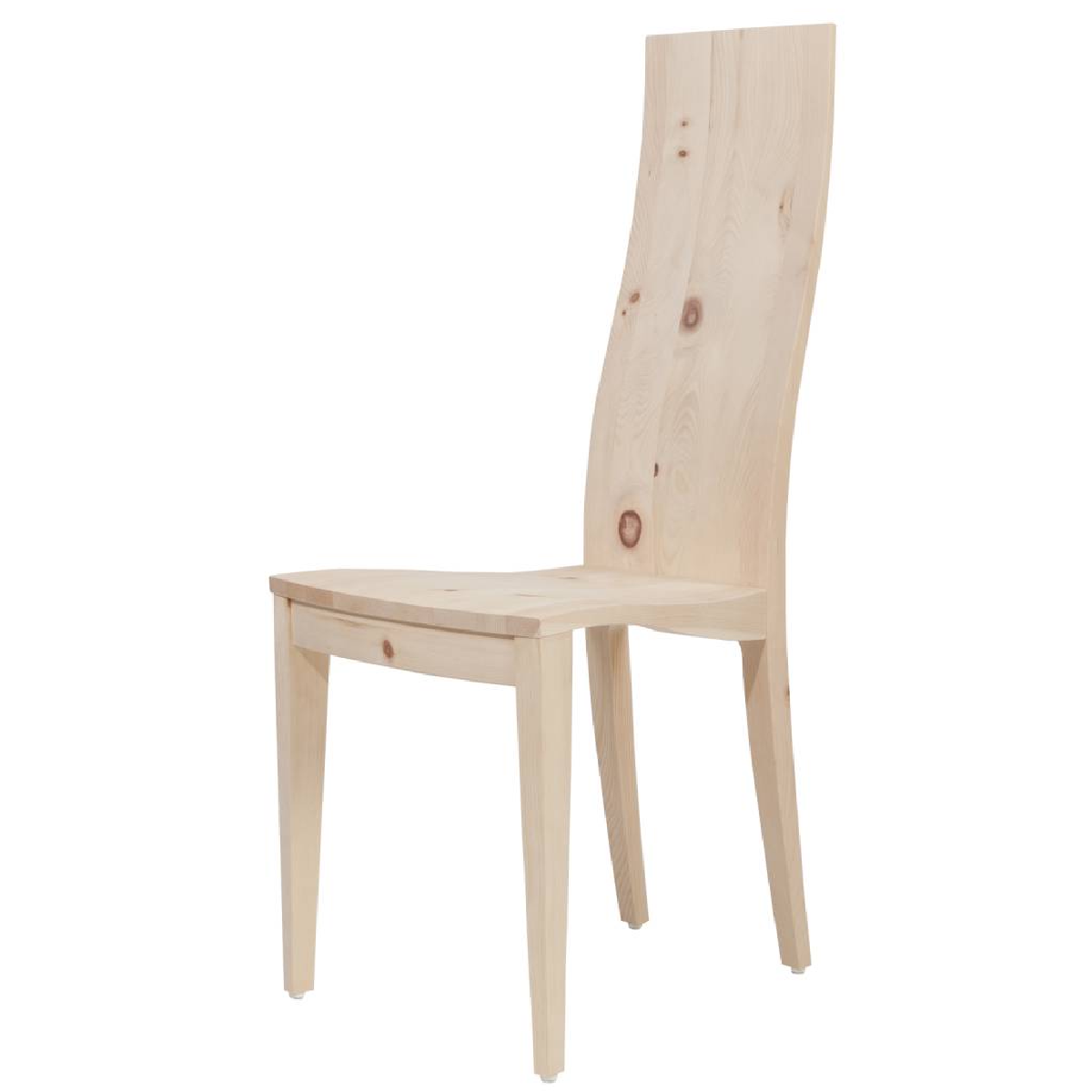 Eleganter Stuhl  - 'Sitwell Fine' zirbe roh