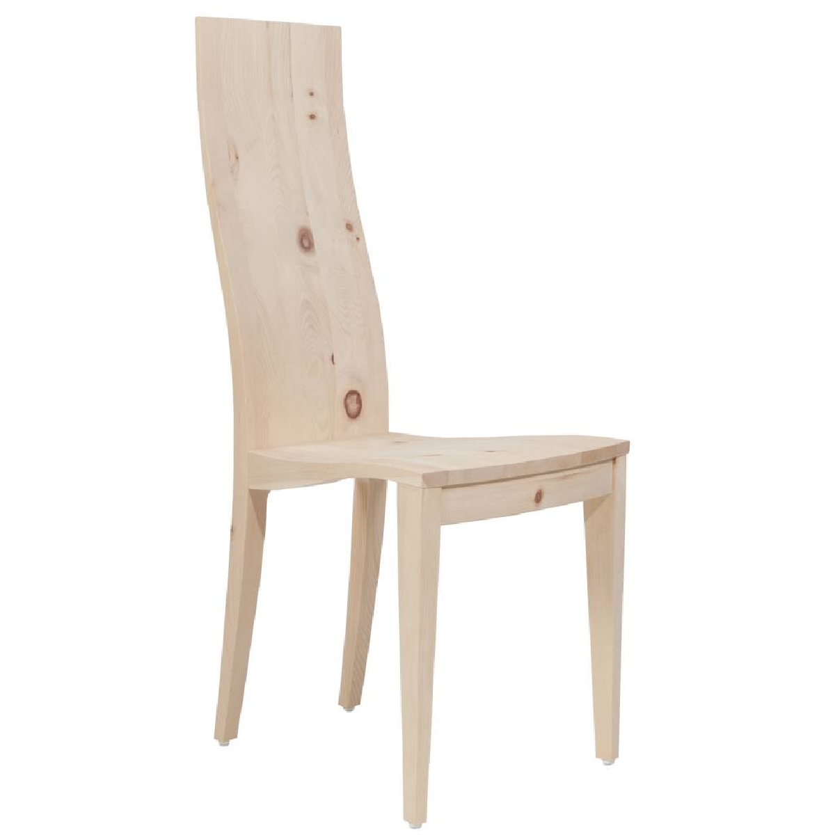 Eleganter Stuhl  - 'Sitwell Fine' zirbe roh