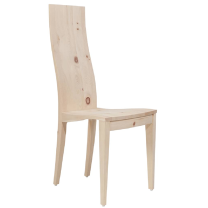 Eleganter Stuhl  - 'Sitwell Fine' zirbe roh