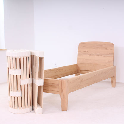 Lamellenrost 'Sleepy' aus Buche Massivholz mit Schaumstoffkern | Härte verstellbar | 90x200cm