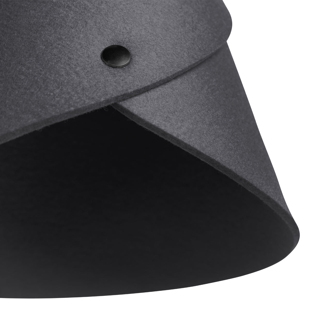 Moderne Pendelleuchte aus Filz | konisch | Grau | Schirm 100% Merinowolle | Made in Austria