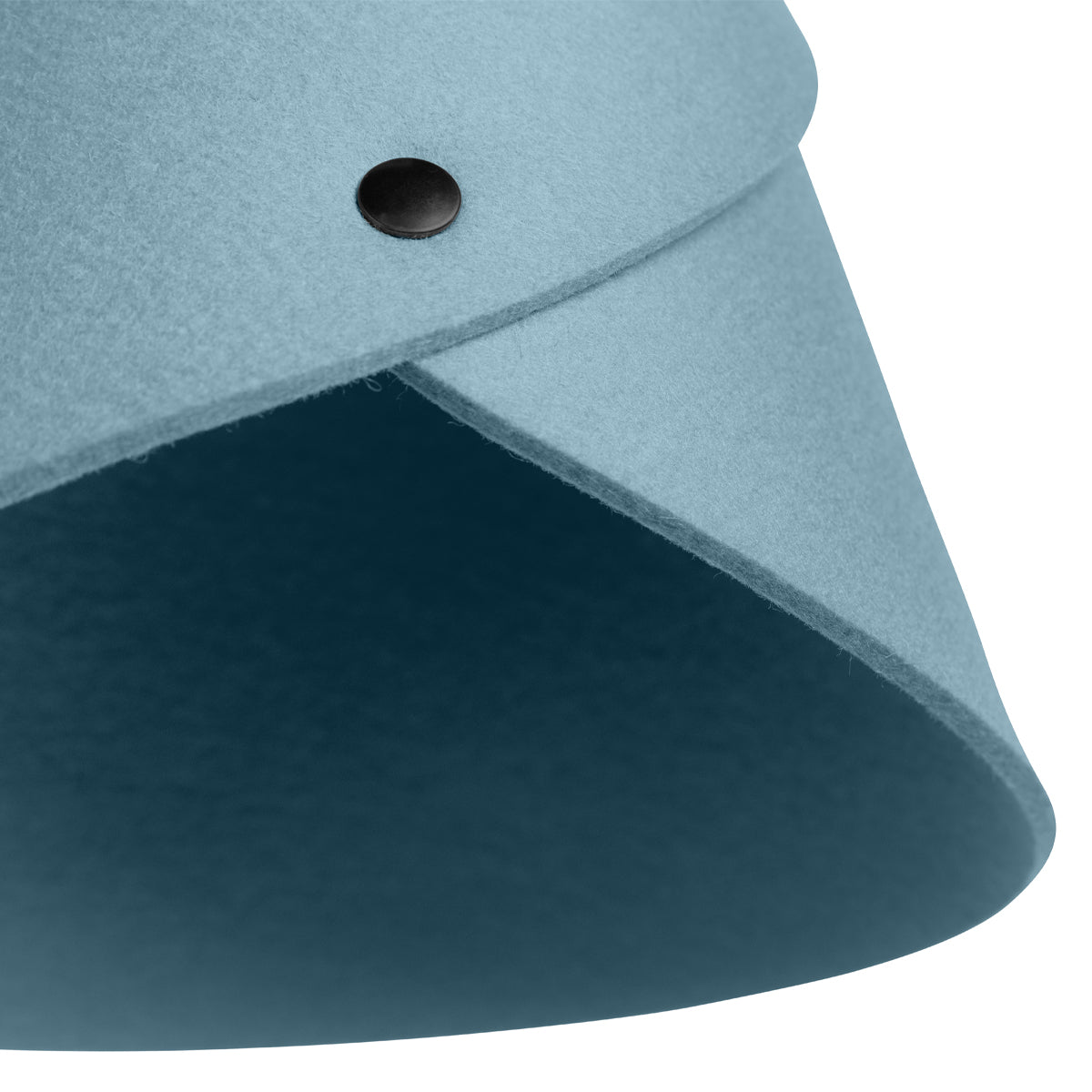 Moderne Pendelleuchte aus Filz | konisch | Türkis | Schirm 100% Merinowolle | Made in Austria