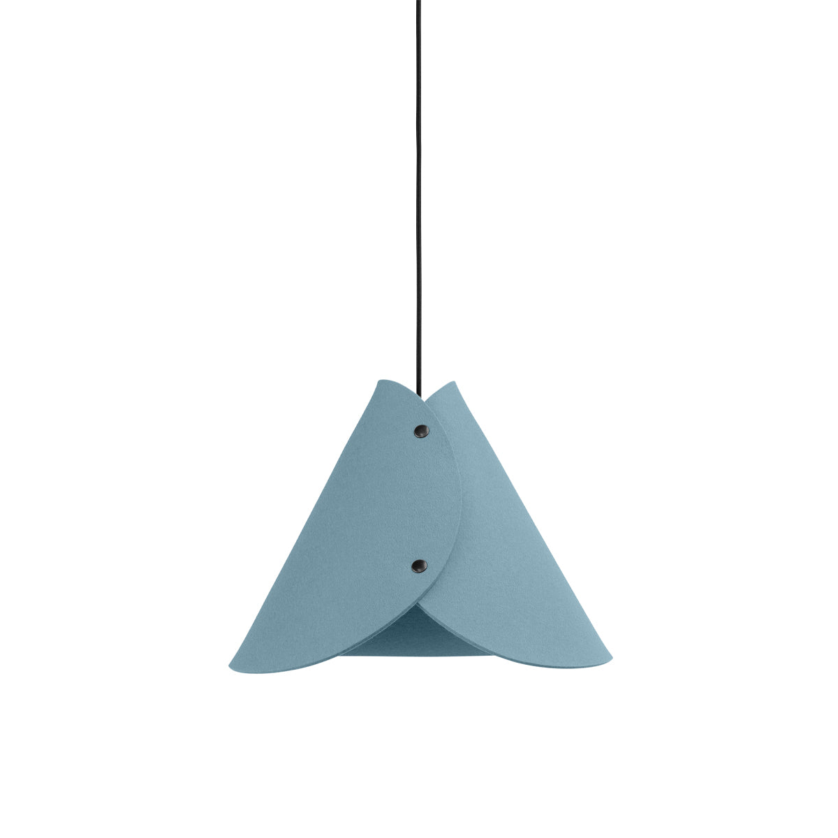 Moderne Pendelleuchte aus Filz | konisch | Weiß | Schirm 100% Merinowolle | Made in Austria