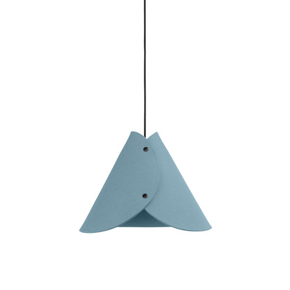 Moderne Pendelleuchte aus Filz | konisch | Weiß | Schirm 100% Merinowolle | Made in Austria