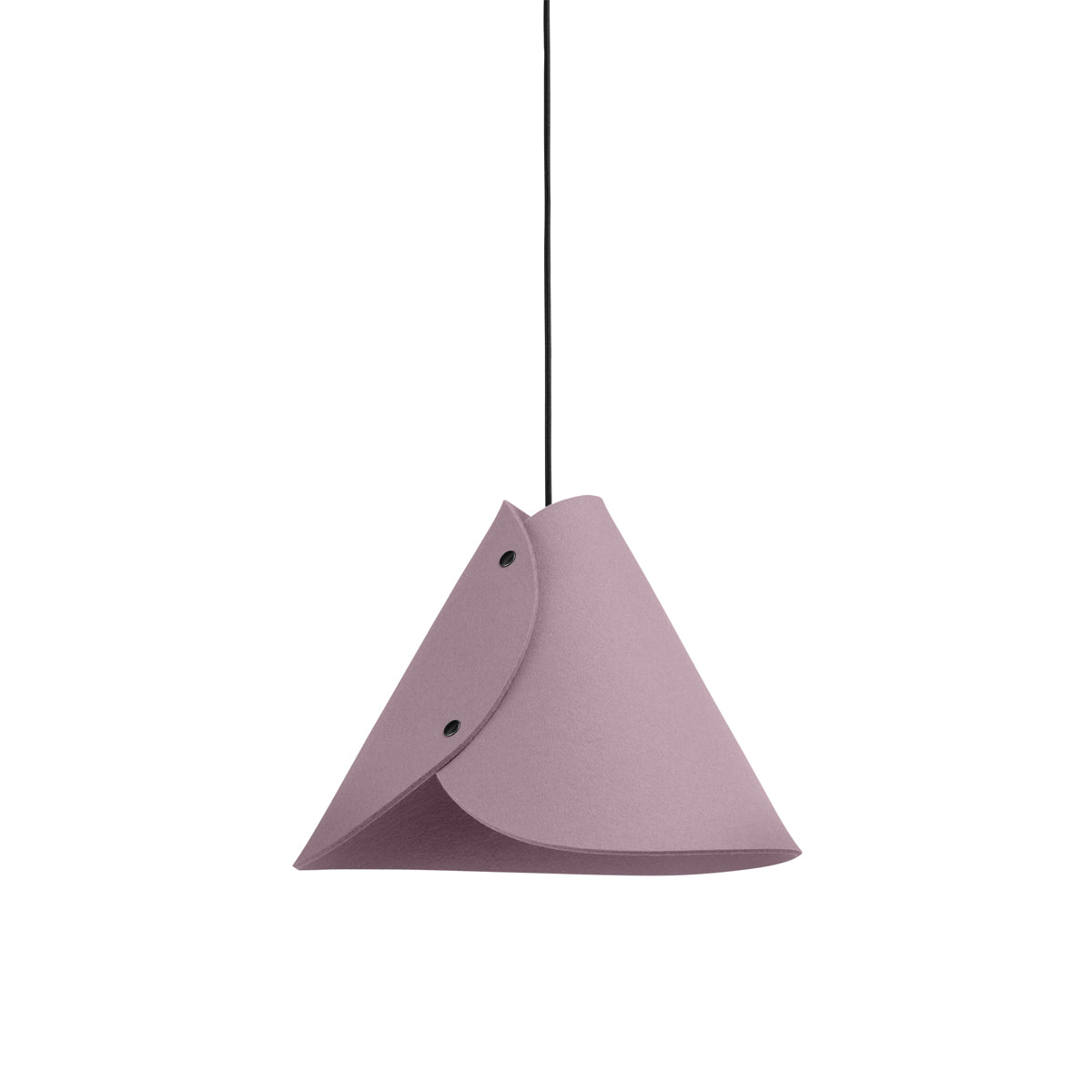 Moderne Pendelleuchte aus Filz | konisch | Weiß | Schirm 100% Merinowolle | Made in Austria