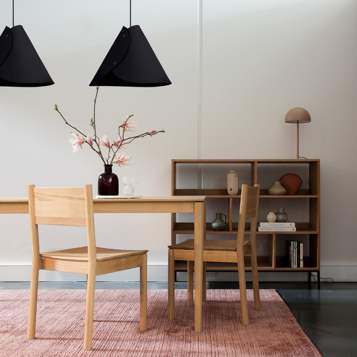 Moderne Pendelleuchte aus Filz | konisch | Weiß | Schirm 100% Merinowolle | Made in Austria