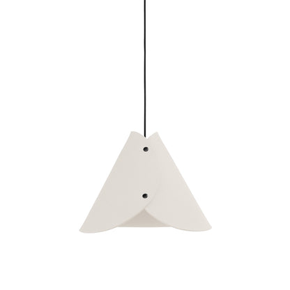 Moderne Pendelleuchte aus Filz | konisch | Weiß | Schirm 100% Merinowolle | Made in Austria