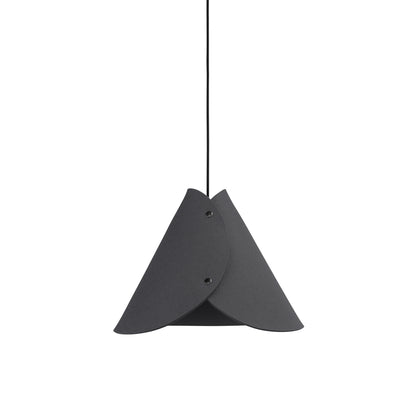 Moderne Pendelleuchte aus Filz | konisch | Grau | Schirm 100% Merinowolle | Made in Austria