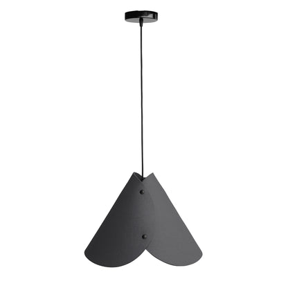 Moderne Pendelleuchte aus Filz | konisch | Grau | Schirm 100% Merinowolle | Made in Austria