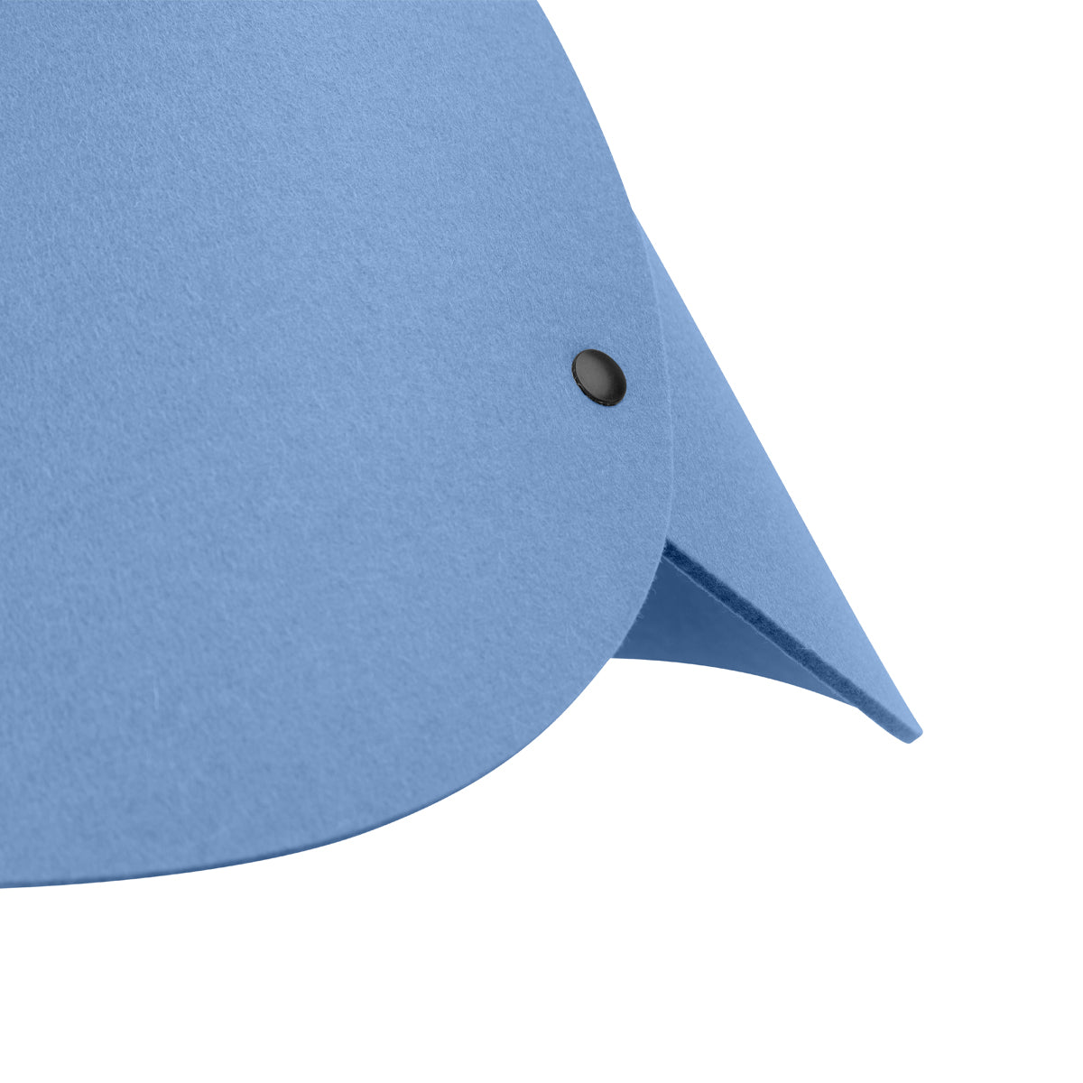 Moderne Pendelleuchte aus Filz | konisch | Blau | Schirm 100% Merinowolle | Made in Austria