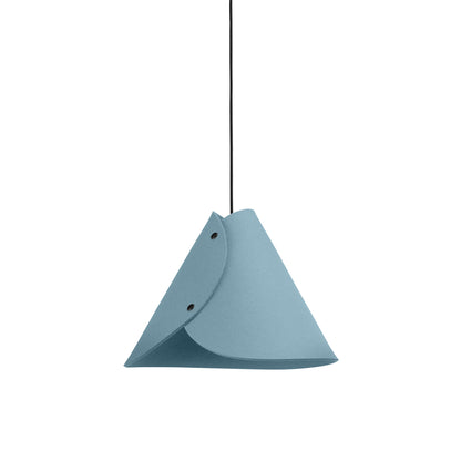 Moderne Pendelleuchte aus Filz | konisch | Türkis | Schirm 100% Merinowolle | Made in Austria