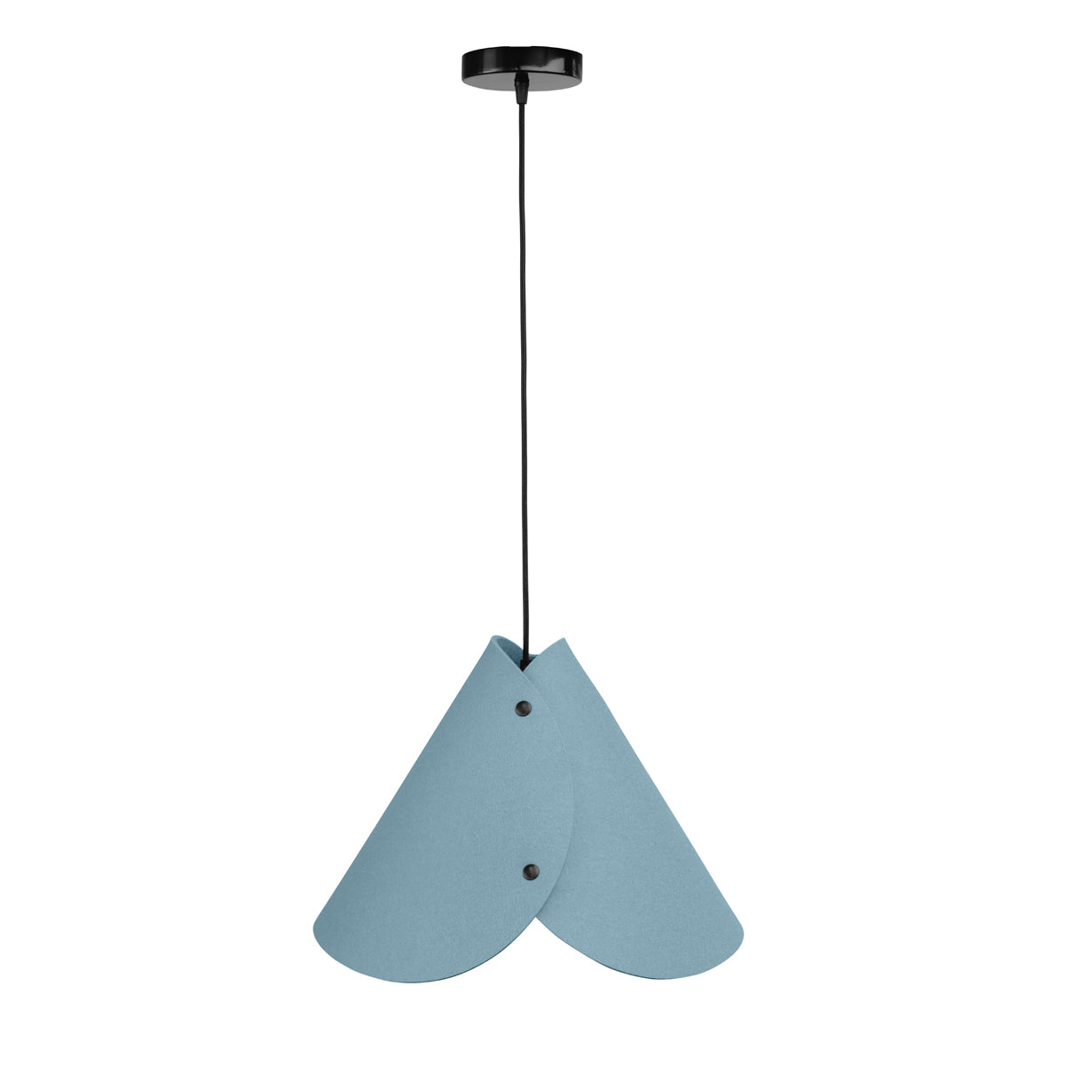 Moderne Pendelleuchte aus Filz | konisch | Türkis | Schirm 100% Merinowolle | Made in Austria