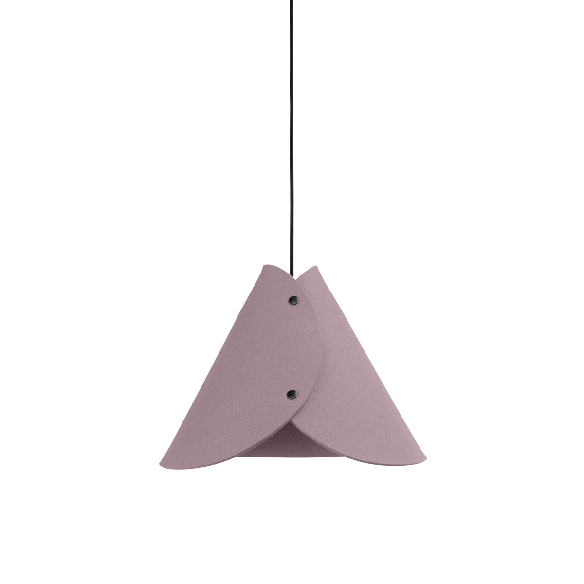 Moderne Pendelleuchte aus Filz | konisch | Rosa | Schirm 100% Merinowolle | Made in Austria