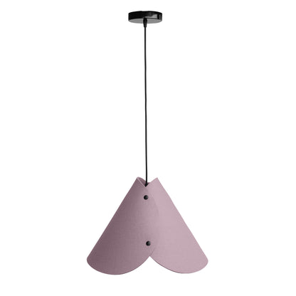 Moderne Pendelleuchte aus Filz | konisch | Rosa | Schirm 100% Merinowolle | Made in Austria