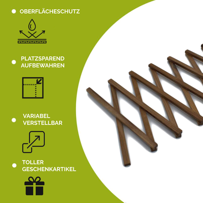 Topfuntersetzer SMALL | bis zu 30 cm ausziehbar | Handmade in Germany