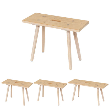 Sitzbank 'Urbank' mit Griffloch | Zirbe | B 90 x T 30 x H 46 cm