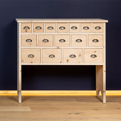 Kommode 'Schatzkiste' mit Schubladen | Zirbe | B 95 x T 35 x H 87 cm