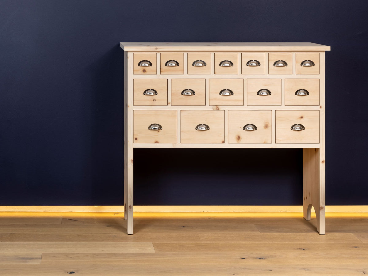 Kommode 'Schatzkiste' mit Schubladen | Zirbe | B 57,5 x T 35 x H 87 cm